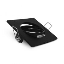 COLLERETTE CARRE SUPPORT DE SPOT 82 X 82MM NOIR ORIENT  (77080)