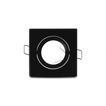 COLLERETTE CARRE SUPPORT DE SPOT 82 X 82MM NOIR ORIENT (100946)