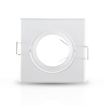 COLLERETTE CARRE SUPPORT DE SPOT 84 X 84MM BLC ORIENT (7706)