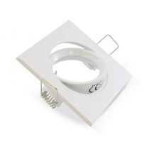 COLLERETTE CARRE SUPPORT DE SPOT 84 X 84MM BLC ORIENT (7706)