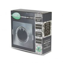 COLLERETTE CARRE SUPPORT DE SPOT 85 X 85MM ARGENT ORIENT  (7707)