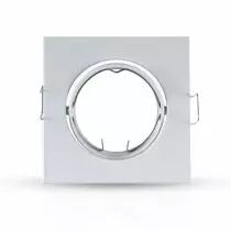 COLLERETTE CARRE SUPPORT DE SPOT 85 X 85MM BLC ORIENT (7708)