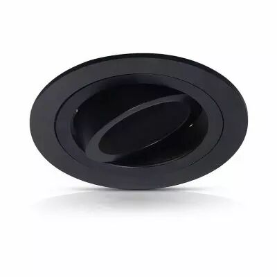 COLLERETTE DECLIPS SUPPORT DE SPOT DIAM 92MM ALU NOIR ORIENT (77120)