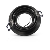 COLLERETTE DECLIPS SUPPORT DE SPOT DIAM 92MM ALU NOIR ORIENT (77120)
