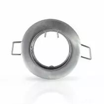 COLLERETTE SUPPORT DE SPOT DIAM 78MM ARGENT FIXE (7709)