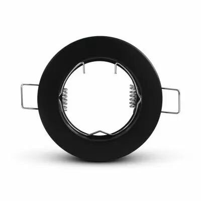 COLLERETTE SUPPORT DE SPOT DIAM 78MM NOIR FIXE (77090)