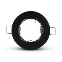 COLLERETTE SUPPORT DE SPOT DIAM 78MM NOIR FIXE (77090)