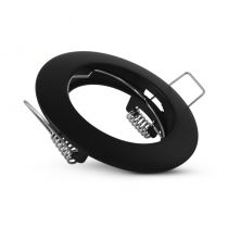 COLLERETTE SUPPORT DE SPOT DIAM 78MM NOIR FIXE (77090)
