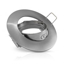 COLLERETTE SUPPORT DE SPOT DIAM 92MM ARGENT ORIENT (7703)