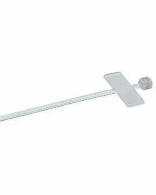 Collier de c�blage avec plaquette d\'identification 2,5x100 incolore (paquet de 100)