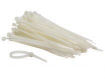 Colliers de serrage en nylon - 4.6 x 120mm - blanc (100pcs) (ECTW120)