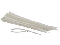 Colliers de serrage en nylon - 4.8 x 300mm - blanc (100pcs) (ECTW300)