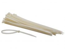 Colliers de serrage en nylon - 7.8 x 400mm - blanc (100pcs) (ECTW400)