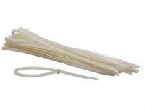 Colliers de serrage en nylon - 8.8 x 500mm - blanc (100pcs) (ECTW500)
