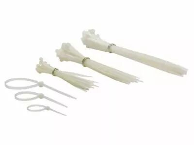 Colliers de serrage en nylon - blanc - 75pcs (ECTWMIX)