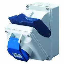 Combibloc avec fond - ip44 - 3p+t 16a 230v 9h (GW66405)