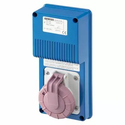 Combin� vertical �tanche avec transformateur  de s�curit� (tbts) - 230v / 24v - 50hz - ip55 avec fond sbf (GW66359N)