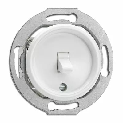Commutateur en croix bakelite blanche pour cache en verre (100675)