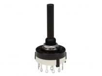 Commutateur rotatif 1 circuit / 12 positions - cosses a souder (8404-1)