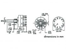 Commutateur rotatif 1 circuit / 12 positions - cosses a souder (8404-1)