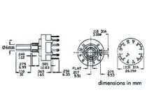 Commutateur rotatif 1 circuit / 12 positions - montage ci (8404-1C)