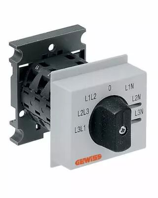 Commutateur voltm�trique - 4 positions phase-neutre - 3 modules