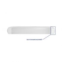 COMPACTO REGLETTE SALLE DE BAIN 8W CCT 3K/4K/6K + BOUTON & INTER 5ANS (100171)