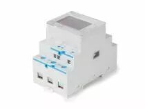 Compteur d\'&eacute;nergie bidirectionnel monophas&eacute; ou triphas&eacute; certifi&eacute; MID 5(80) A avec deux sorties d\'impulsions S0 (FIN7M.38.8.400.0