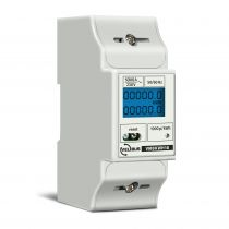 Compteur kwh monophasé pour montage sur rail din - 2 modules (EMDIN02)