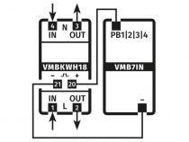 Compteur Kwh Monophasé Pour Montage Sur Rail Din - 2 Modules (VMBKWH18)