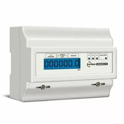 Compteur kwh triphas� pour montage sur rail din - 7 modules (EMDIN03)