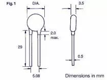 Condensateur ceramique 820pf (C820)