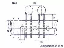 Condensateur ceramique 820pf (C820)