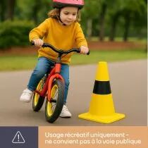Cone de signalisation jaune/noir 30cm (1189-30)