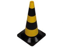 Cone de signalisation jaune/noir 50cm (1189-50)