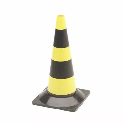 Cone de signalisation jaune/noir 50cm (1189-50)