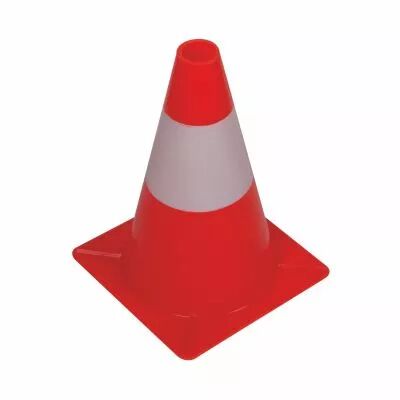 Cone de signalisation rouge/blanc 30cm (1190-30)