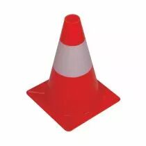 Cone de signalisation rouge/blanc 30cm (1190-30)