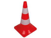 Cone de signalisation rouge/blanc 50cm (1190-50)