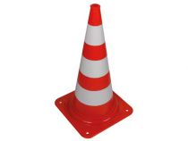 Cone de signalisation rouge/blanc 75cm (1190-75)