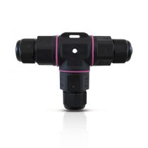 CONNECT ETANCHE FORME T IP68 250V NOIR 3 FILS (7211)