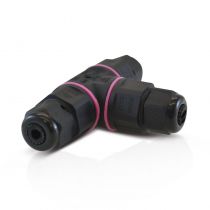 CONNECT ETANCHE FORME T IP68 250V NOIR 3 FILS (7211)