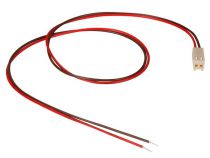 Connecteur avec cables pour platine - femelle - 2 contacts 2.54mm + cable 40cm (BTWF2/40)