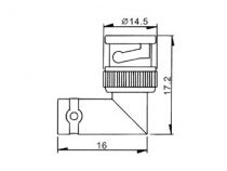 Connecteur bnc male coude vers bnc femelle (CBNC11)