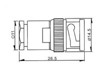 Connecteur bnc male rg58/u, twist-on (CBNC02A)