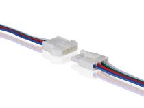 Connecteur connecteur pour flexible led rvb avec câble (mâle-femelle) avec câble (mâle-femelle) (LCON13)
