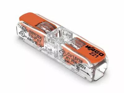 Connecteur d\'�pissure en ligne avec leviers 0,2 - 4 mm� - pour tous types de conducteurs (WG2212411)