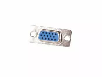 Connecteur d femelle 15 broches - haute densite - montage chassis (CC010)