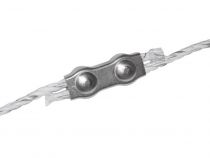 Connecteur de fil 6mm chromé coque de 5 (COR44535/056)