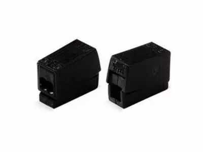 Connecteur De Raccordement Au Secteur - 2 Entr�es - Noir (WG224114)